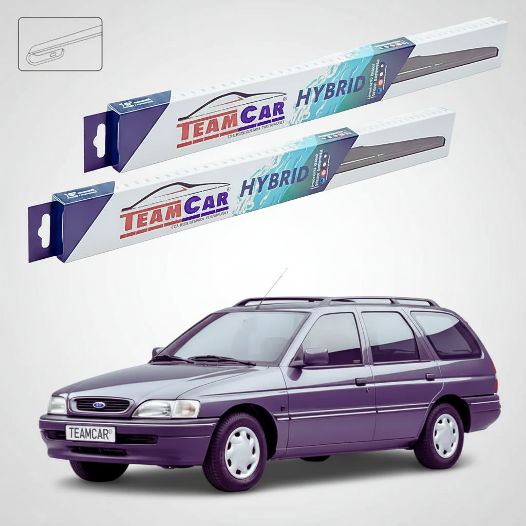 Ștergătoare Ford Escort Gen V VI Turnier Break 1990-1994 | Set Față Hibrid – TeamCar®