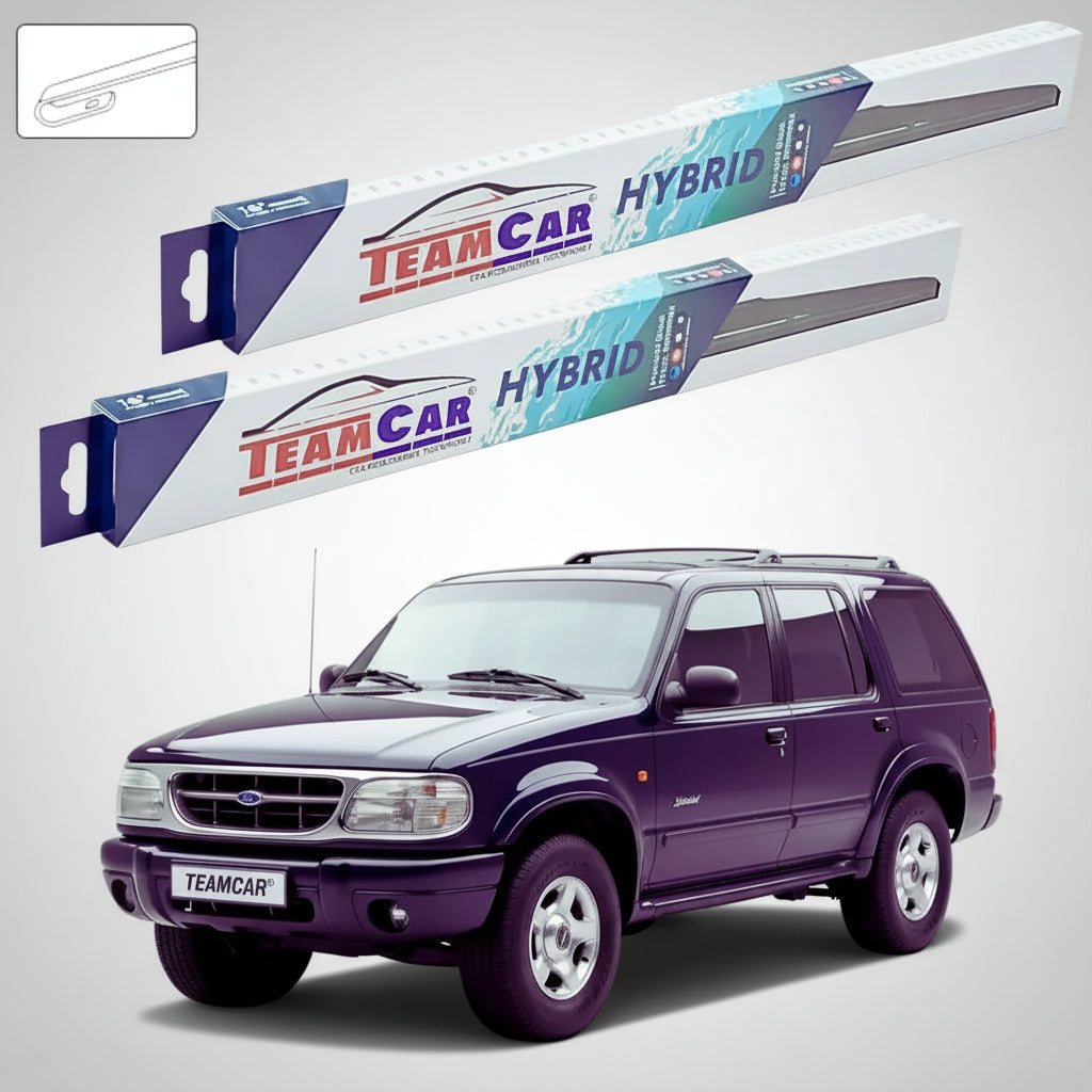 Ștergătoare Ford Explorer SUV Gen II 1999-2001 | Set Față Hibrid – TeamCar®