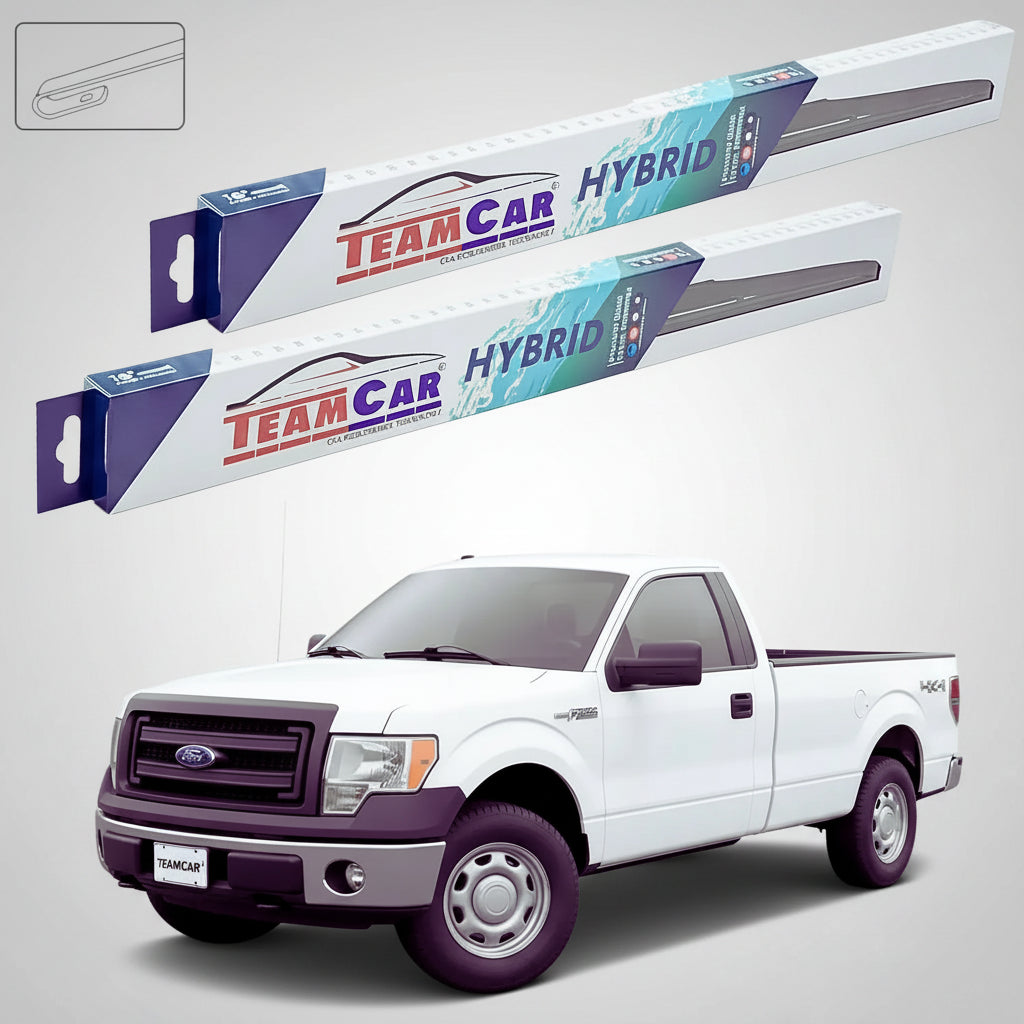 Ștergătoare Ford F150 Standard Cab Pick-up 2008-prezent | Set Față Hibrid – TeamCar®