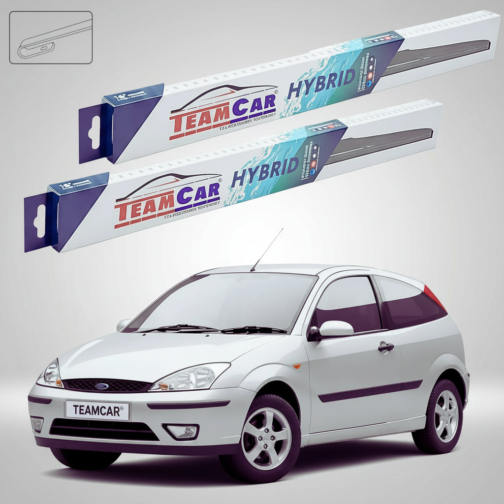 Ștergătoare Ford Focus Gen I DAW/DBW Hatchback 1998-2004 | Set Față Hibrid – TeamCar®