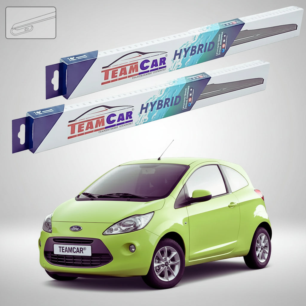 Ștergătoare Ford Ka Gen II RU8 Hatchback 2008-2010 | Set Față Hibrid – TeamCar®