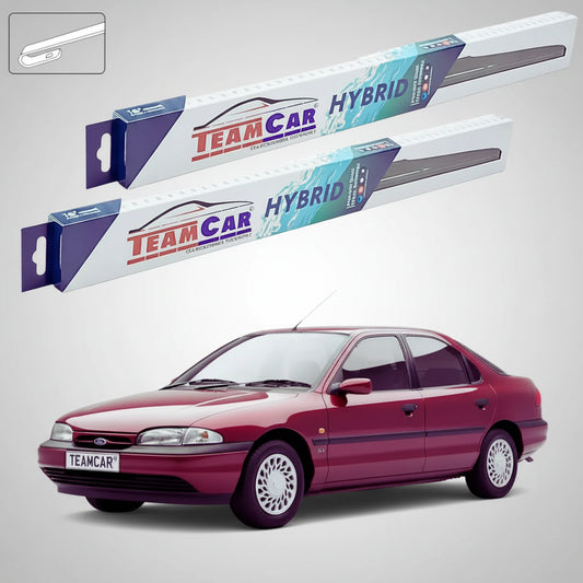 Ștergătoare Ford Mondeo Mk1 Sedan 1993-1996 | Set Față Hibrid – TeamCar®