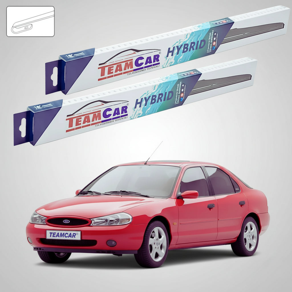 Ștergătoare Ford Mondeo Mk2 Hatchback 1996-2000 | Set Față Hibrid – TeamCar®