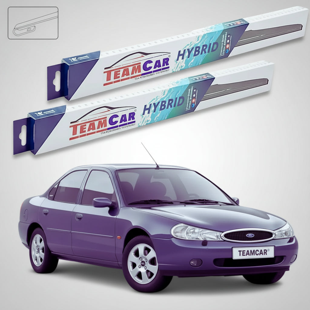 Ștergătoare Ford Mondeo Mk2 Sedan 1996-2000 | Set Față Hibrid – TeamCar®