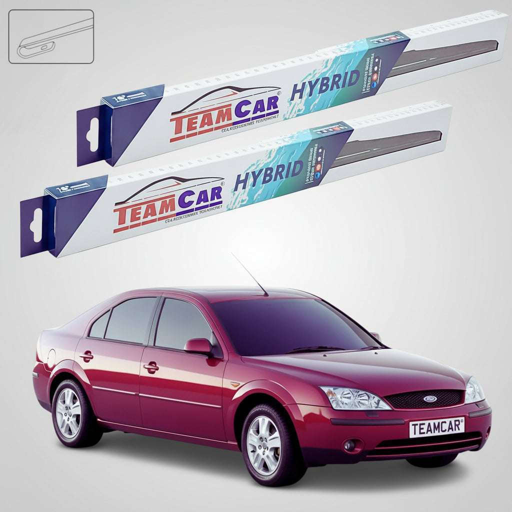 Ștergătoare Ford Mondeo Mk3 Hatchback 2000-2007 | Set Față Hibrid – TeamCar®
