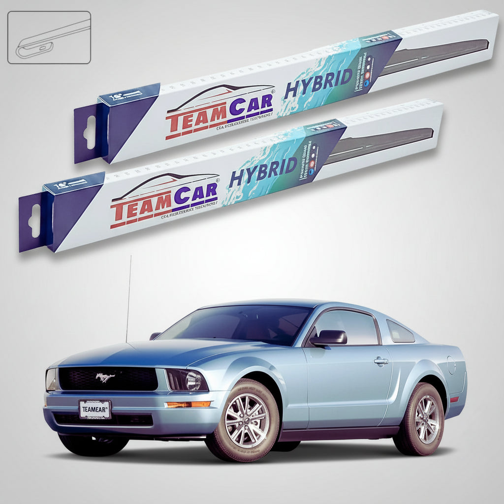 Ștergătoare Ford Mustang S197 Coupe 2004-2009 | Set Față Hibrid – TeamCar®