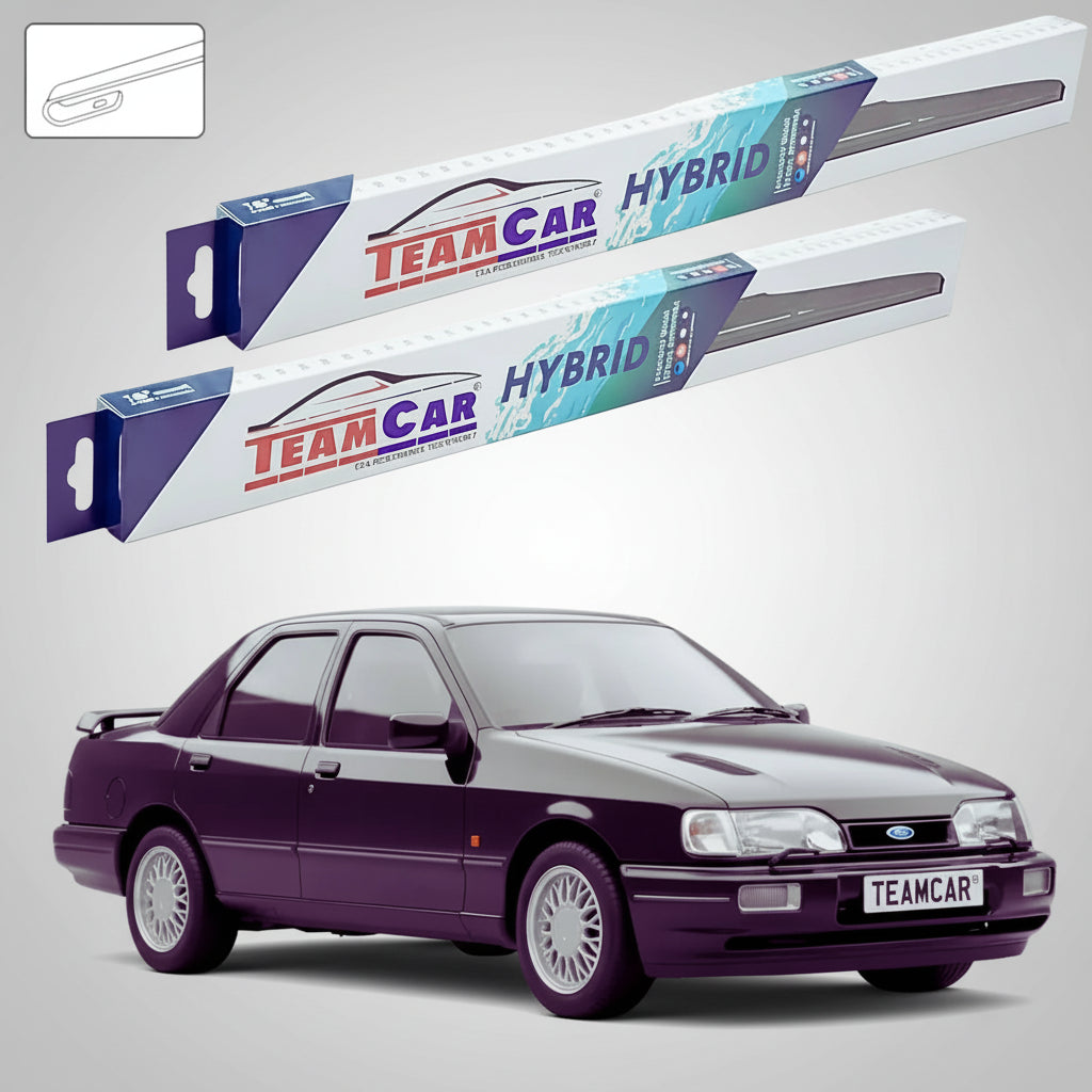 Ștergătoare Ford Sierra II Sedan 1987-1993 | Set Față Hibrid – TeamCar®