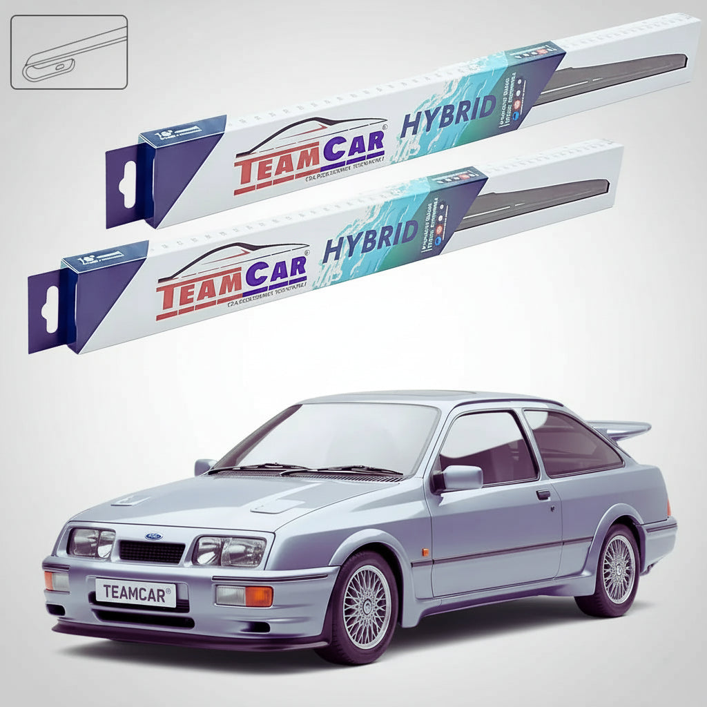 Ștergătoare Ford Sierra RS Cosworth Sedan 1987-1990 | Set Față Hibrid – TeamCar®