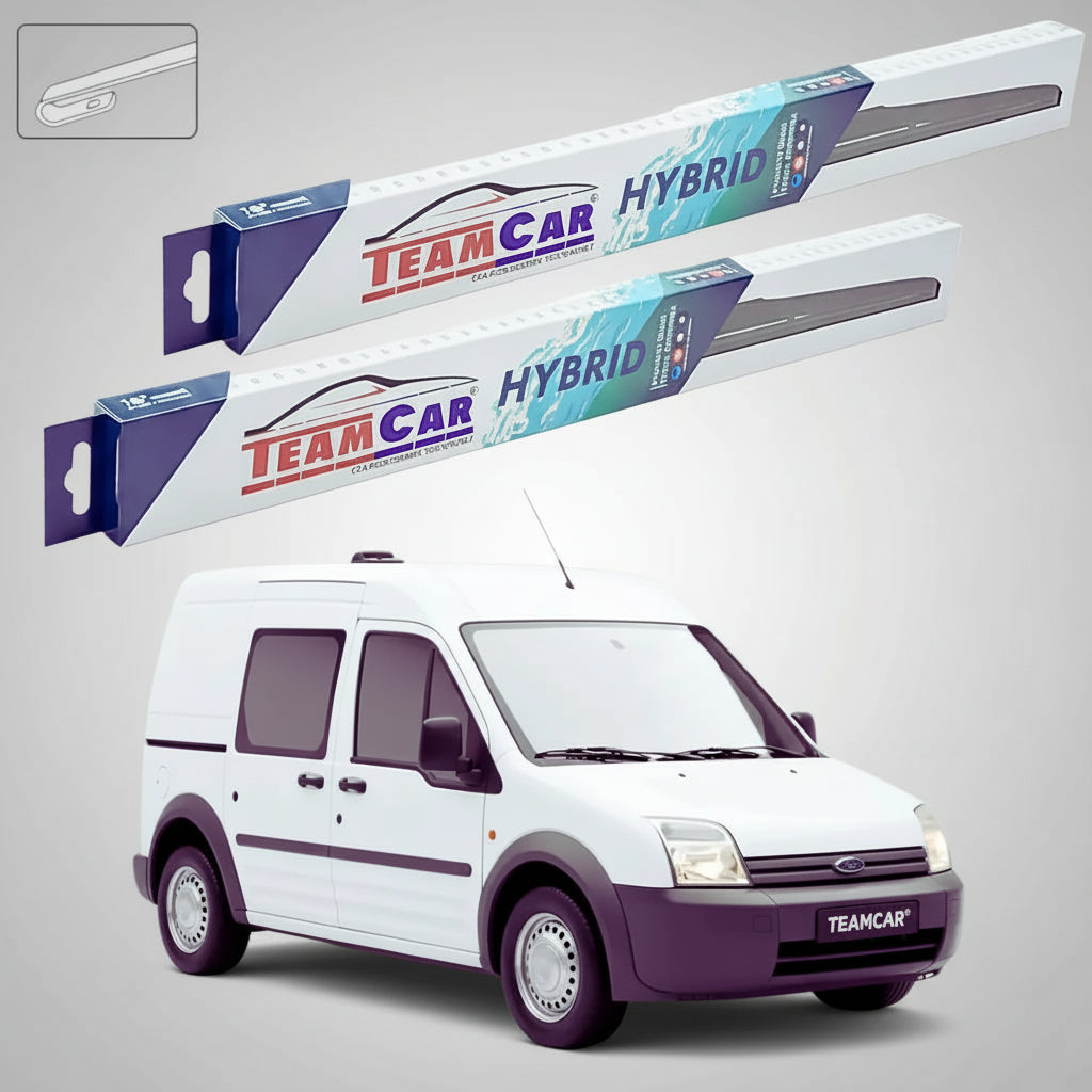 Ștergătoare Ford Transit Connect MK1 P65 Van 1-Door 2002-2013 | Set Față Hibrid – TeamCar®