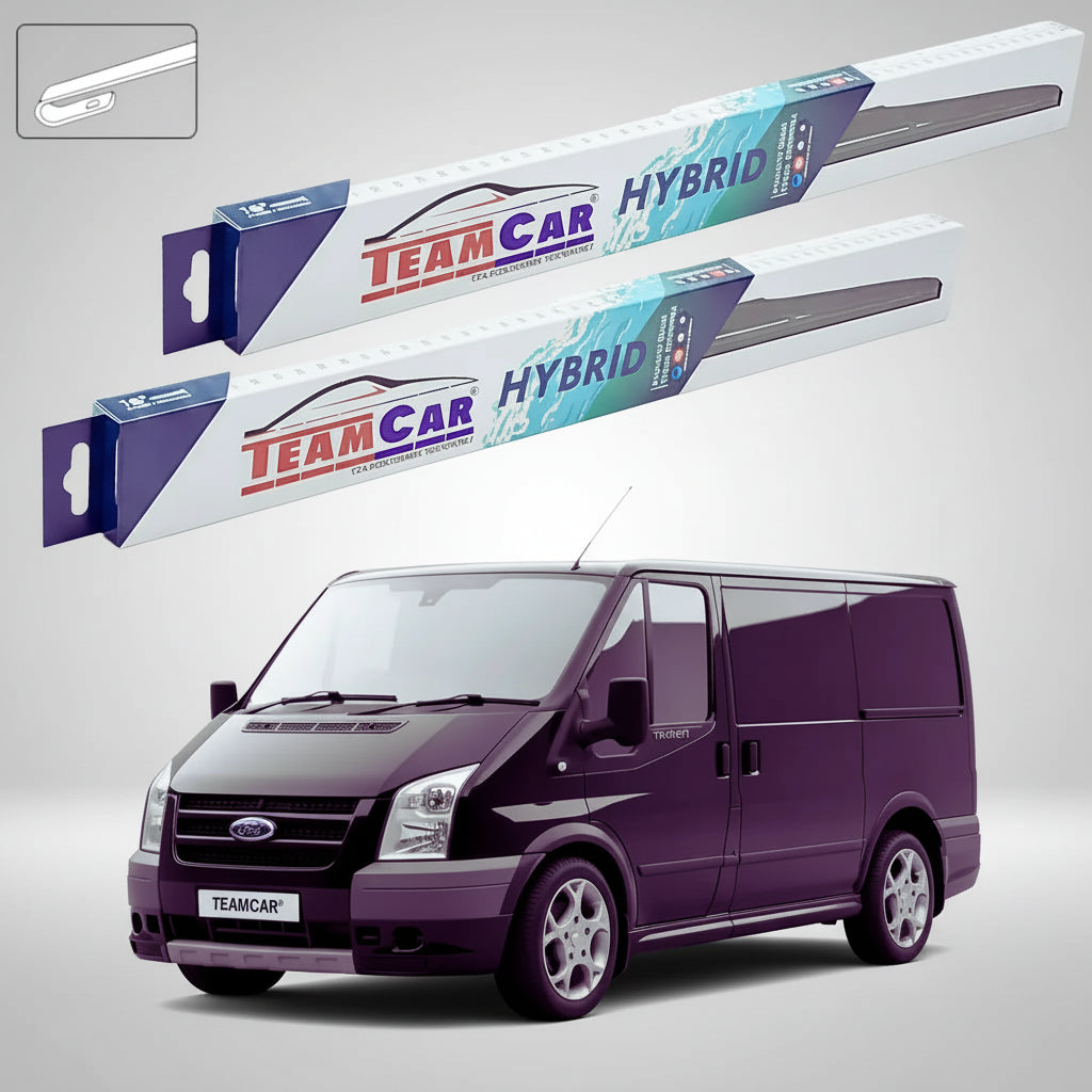Ștergătoare Ford Transit MK7 V347 Van 2009-2013 | Set Față Hibrid – TeamCar®