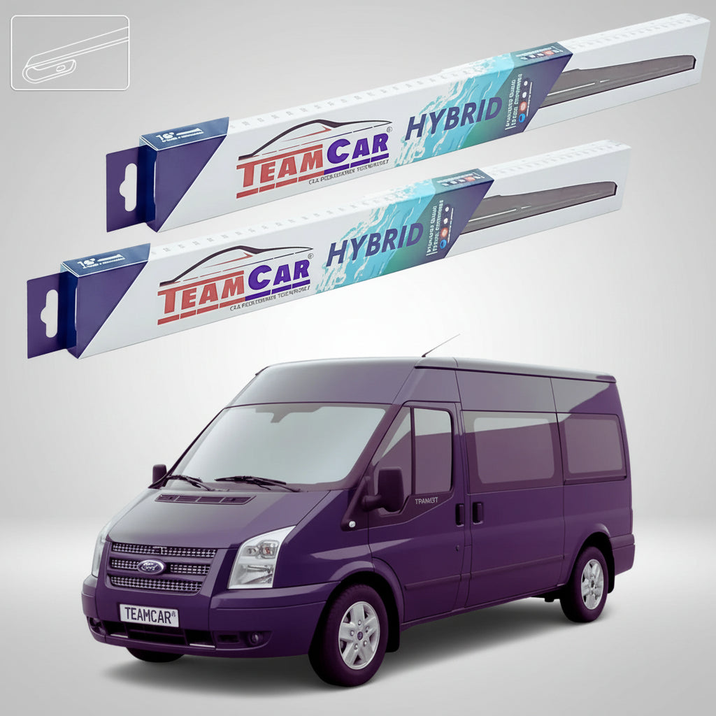 Ștergătoare Ford Transit Tourneo Gen V MK6-MK7 V347 1-Door 2006-2011 | Set Față Hibrid – TeamCar®