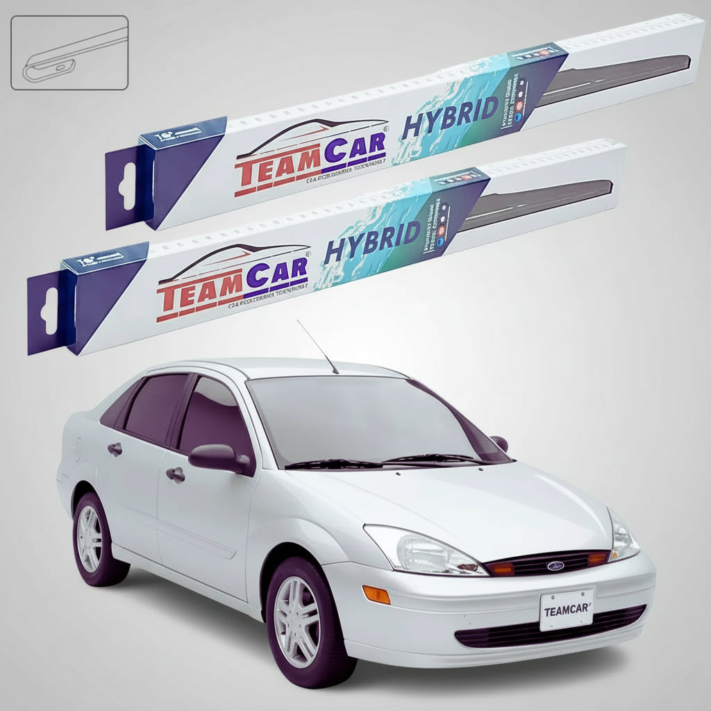 Ștergătoare Ford Focus Gen I DFW Sedan 1999-2004 | Set Față Hibrid – TeamCar®