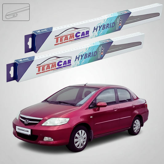 Ștergătoare Honda City Gen IV (GD8/GE3) Sedan 2006-2008 | Set Față Hibrid – TeamCar®