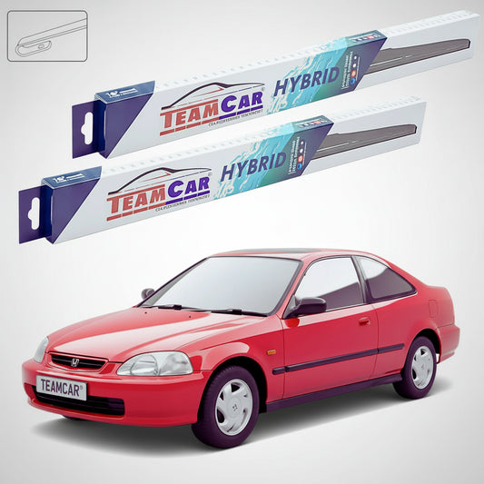 Ștergătoare Honda Civic Gen VI (EJ/EM1) Coupe 1996-2000 | Set Față Hibrid – TeamCar®