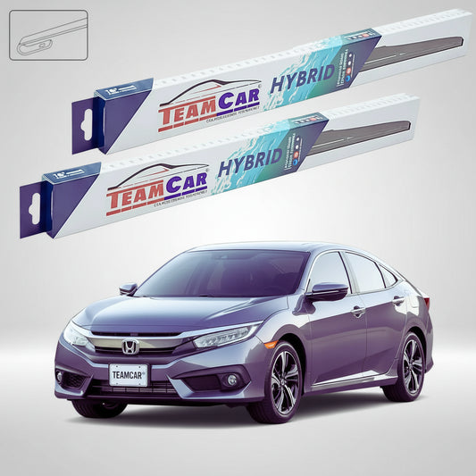 Ștergătoare Honda Civic X FC Sedan 2017-prezent | Set Față Hibrid – TeamCar®
