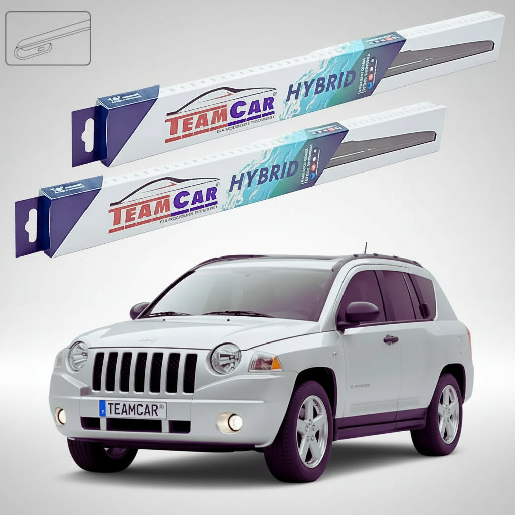 Jeep Compass MK 2006-tól napjainkig ablaktörlők | Hibrid első ablaktörlő készlet – TeamCar®