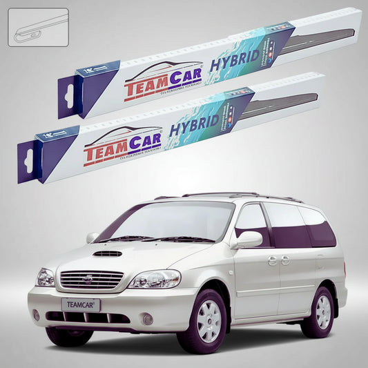 Ștergătoare Kia Carnival II GQ/GO 2001-2006 | Set Față Hibrid – TeamCar®