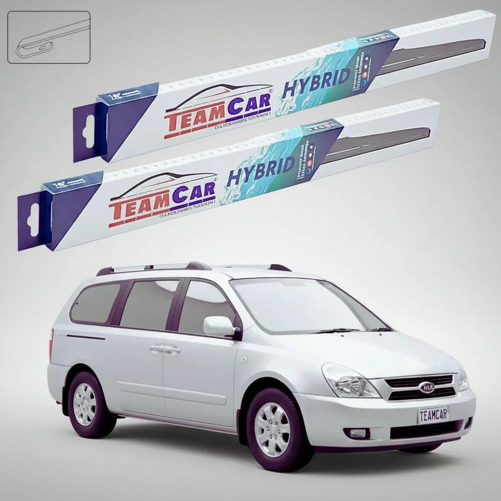 Ștergătoare Kia Carnival II VQ 2006-prezent | Set Față Hibrid – TeamCar®