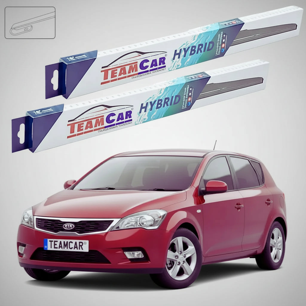 Ștergătoare Kia Ceed I ED Facelift 2009-2012 | Set Față Hibrid – TeamCar®