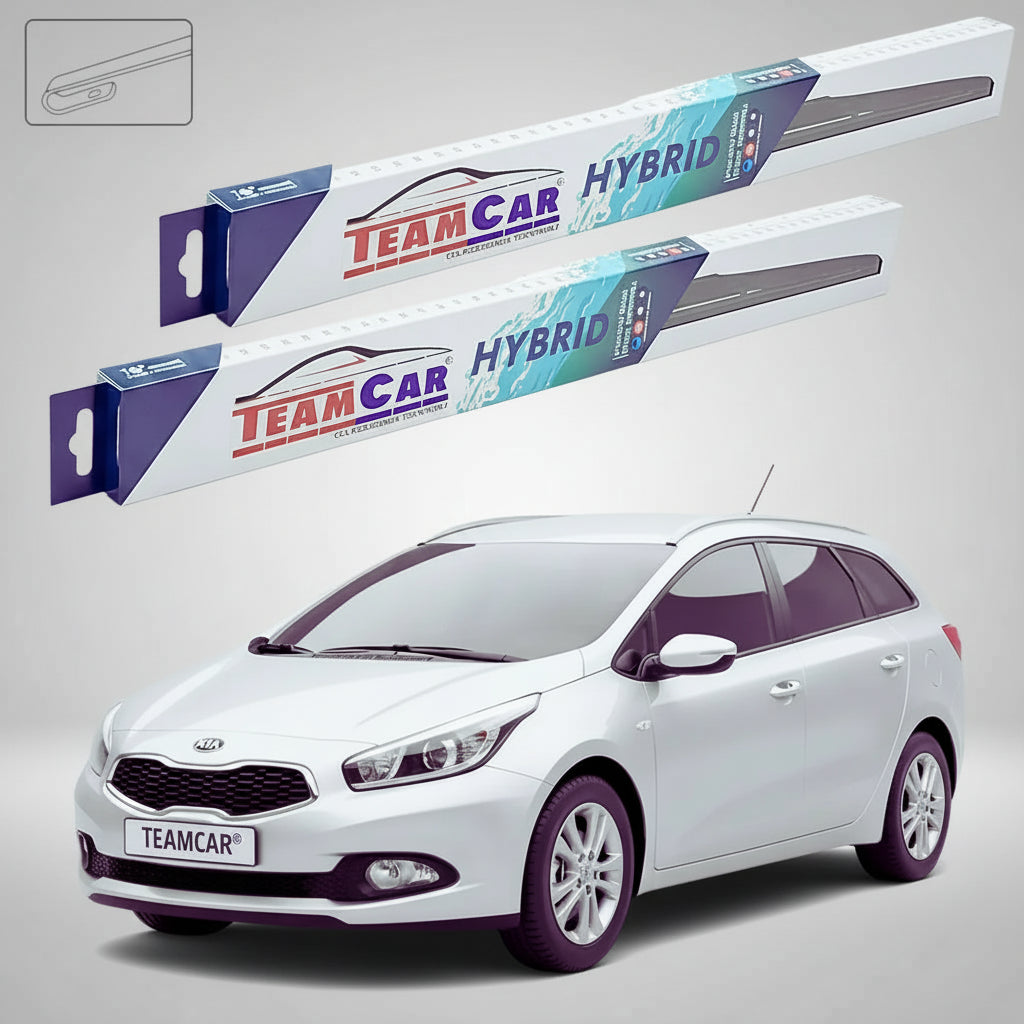 Ștergătoare Kia Ceed II SW JD 2012-prezent | Set Față Hibrid – TeamCar®