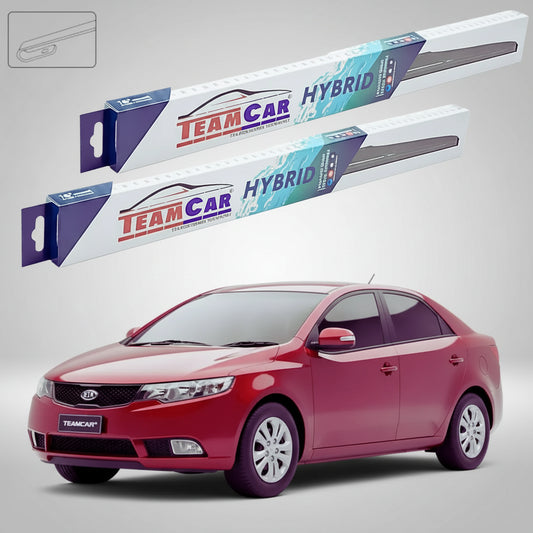 Ștergătoare Kia Cerato II TD Sedan 2008-2014 | Set Față Hibrid – TeamCar®