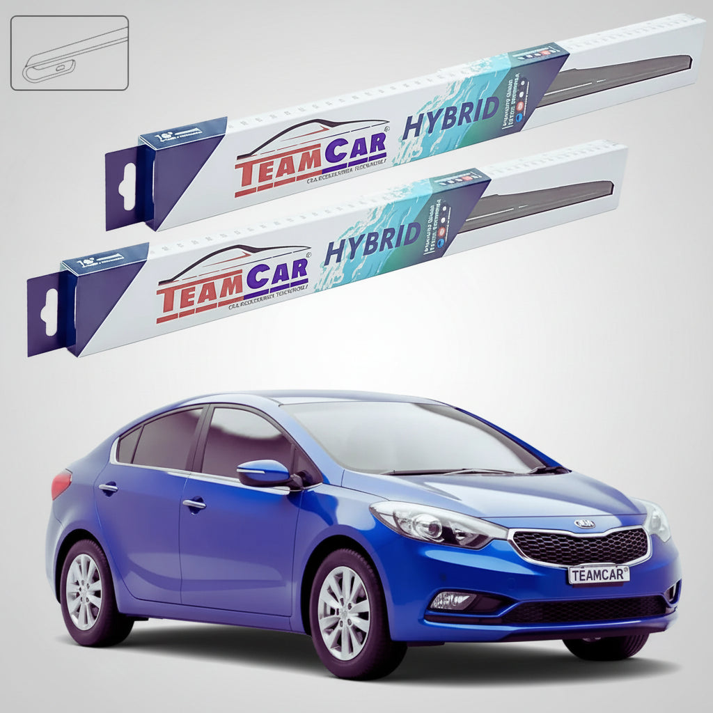 Ștergătoare Kia Cerato III YD Sedan 2012-2018 | Set Față Hibrid – TeamCar®