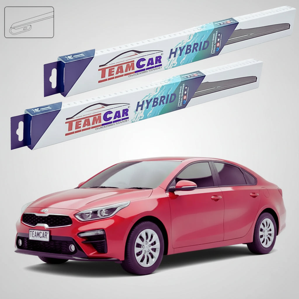 Ștergătoare Kia Cerato IV BD Sedan 2018-prezent | Set Față Hibrid – TeamCar®