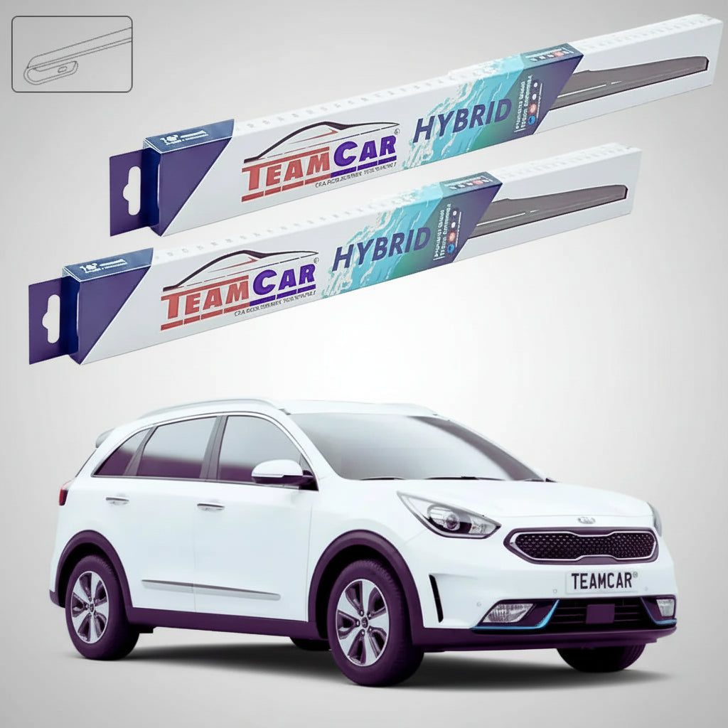 Ștergătoare Kia Niro I/II DE/SG2 SUV 2016-prezent | Set Față Hibrid – TeamCar®