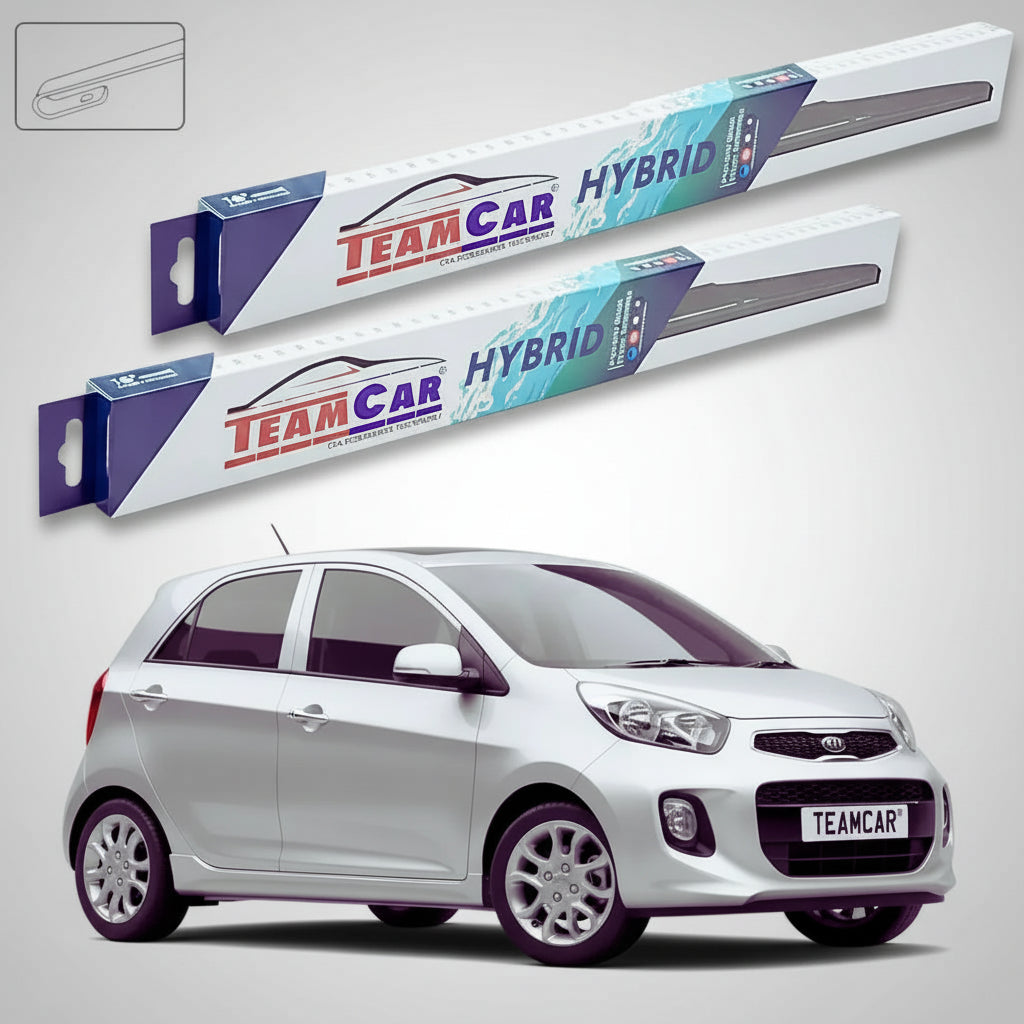 Ștergătoare Kia Picanto II TA Hatchback 2011-2017 | Set Față Hibrid – TeamCar®
