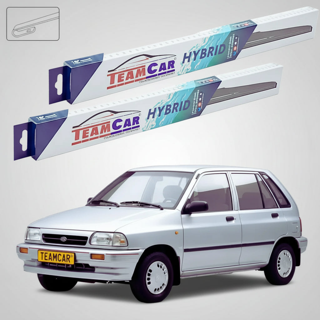 Ștergătoare Kia Pride I DA Hatchback 1990-2000 | Set Față Hibrid – TeamCar®
