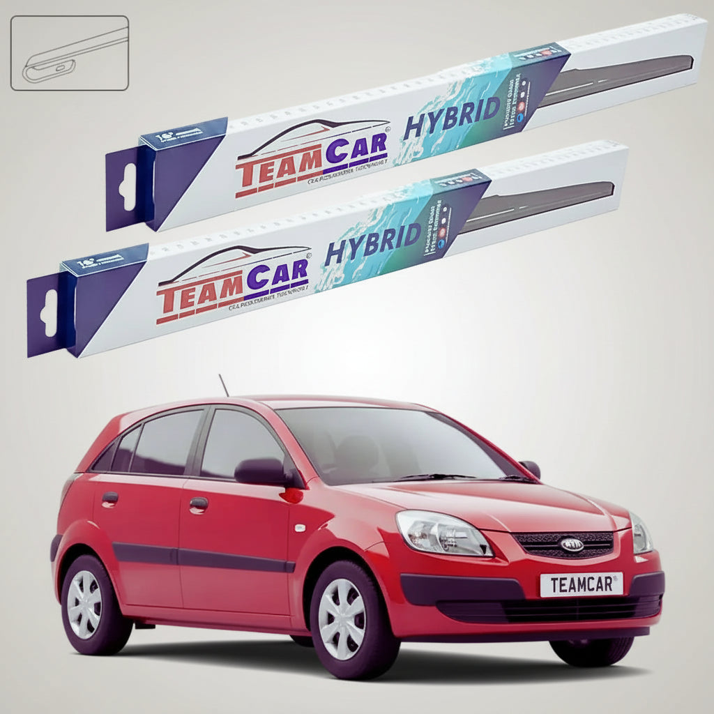 Ștergătoare Kia Rio II DE JB Hatchback 2005-2011 | Set Față Hibrid – TeamCar®