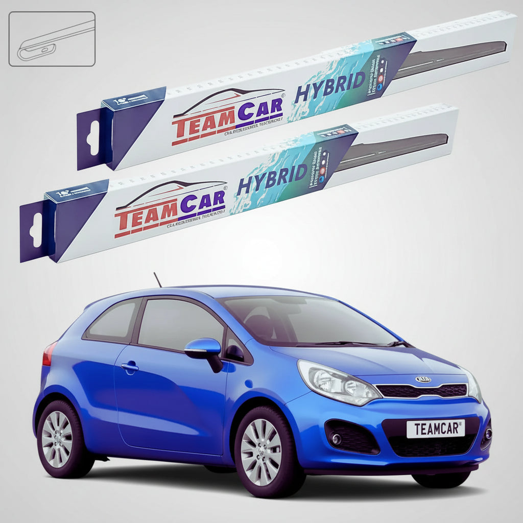 Ștergătoare Kia Rio III UB Hatchback 2011-2017 | Set Față Hibrid – TeamCar®