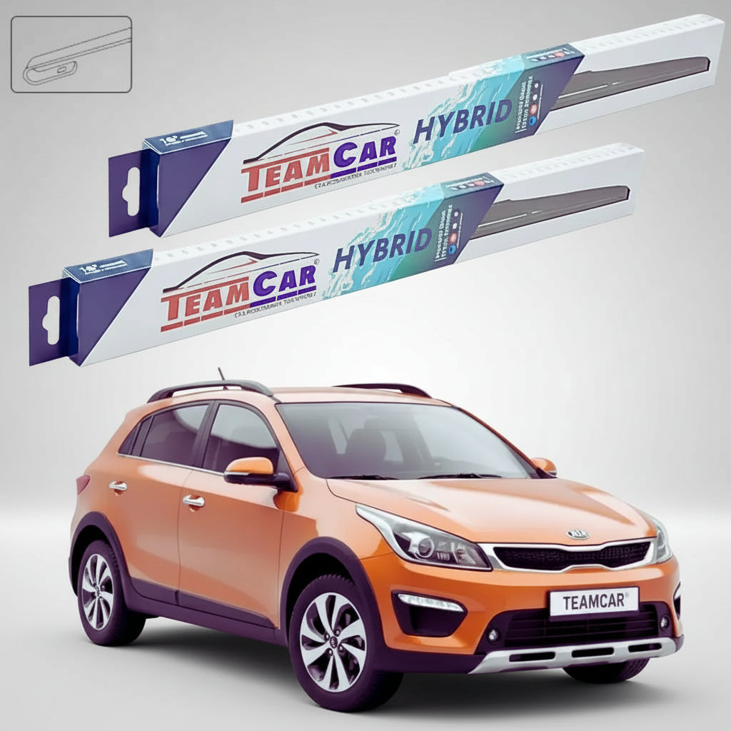 Ștergătoare Kia Rio X-Line YB Crossover 2017-prezent | Set Față Hibrid – TeamCar®