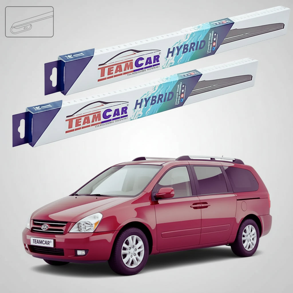 Ștergătoare Kia Sedona I GQ Van 1998-2005 | Set Față Hibrid – TeamCar®