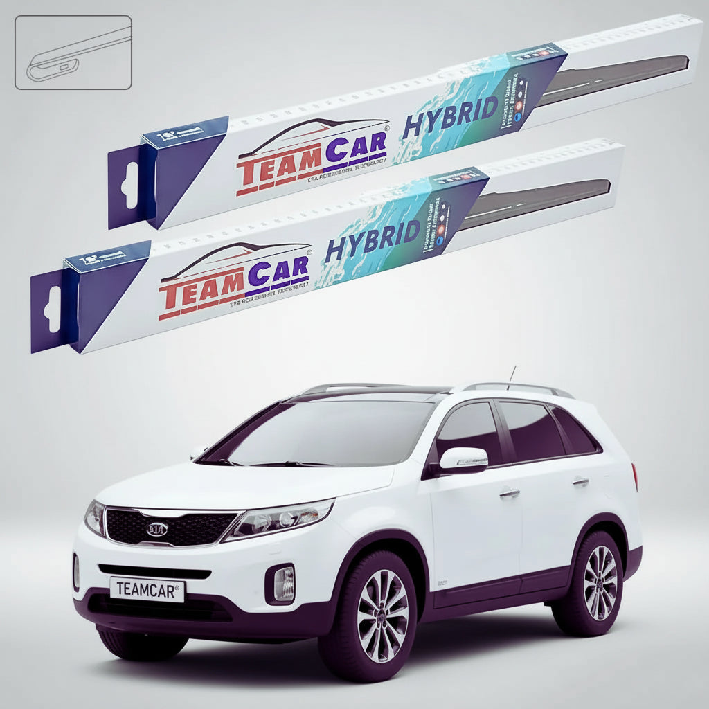 Ștergătoare Kia Sorento II XM SUV 2009-2015 | Set Față Hibrid – TeamCar®