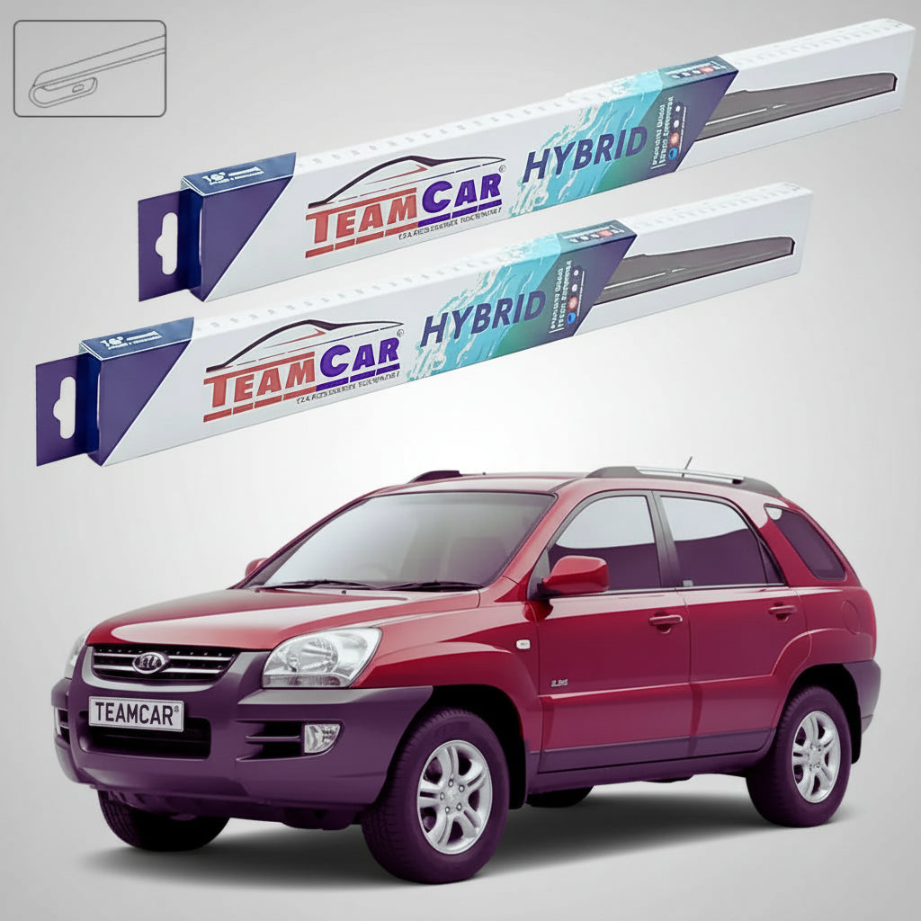 Ștergătoare Kia Sportage II JE SUV 2004-2010 | Set Față Hibrid – TeamCar®