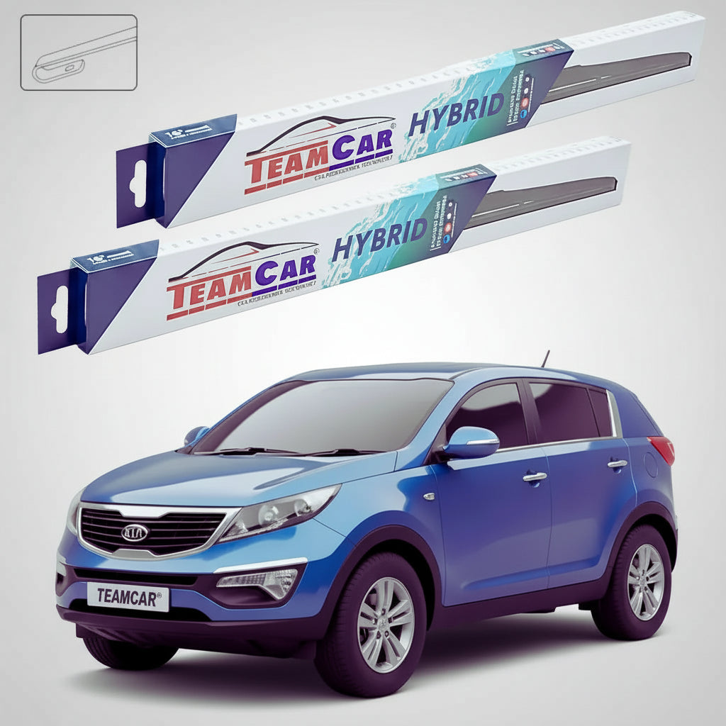 Ștergătoare Kia Sportage III SL SUV 2010-2015 | Set Față Hibrid – TeamCar®
