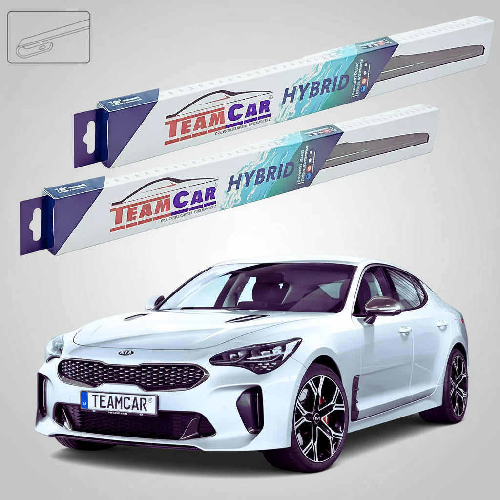 Ștergătoare Kia Stinger Liftback 2017-prezent | Set Față Hibrid – TeamCar®