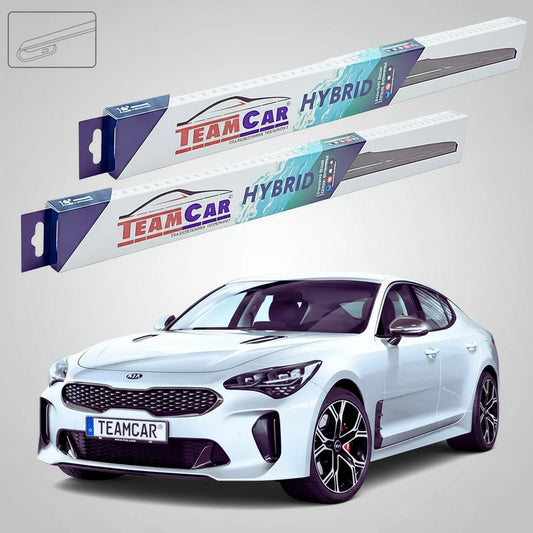 Ștergătoare Kia Stinger Liftback 2017-prezent | Set Față Hibrid – TeamCar®