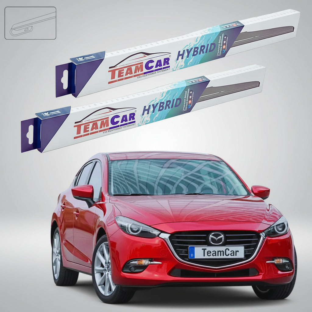 Ștergătoare Mazda 3 BN Facelift 2016-2019 | Set Față Hibrid – TeamCar®