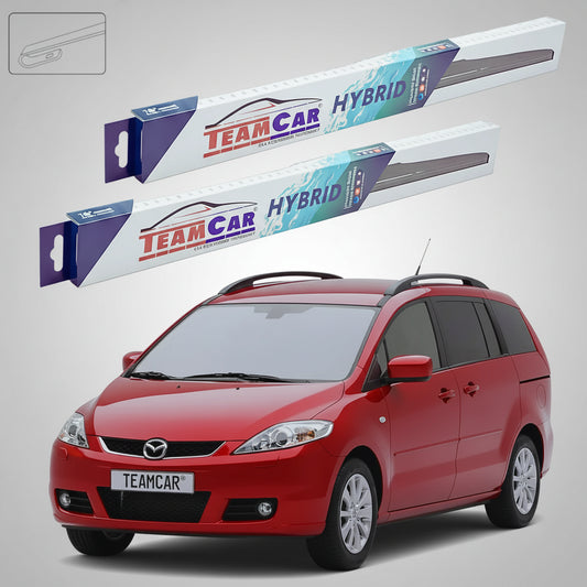 Ștergătoare Mazda 5 CR 2005-2008 | Set Față Hibrid – TeamCar®