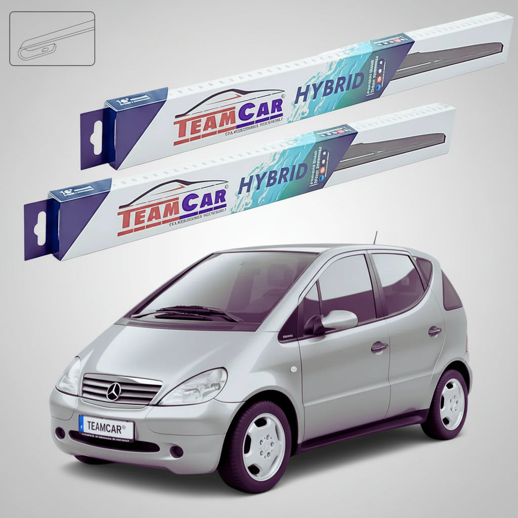 Ștergătoare Mercedes-Benz Clasa A W168 1997-2004 | Set Față Hibrid – TeamCar®