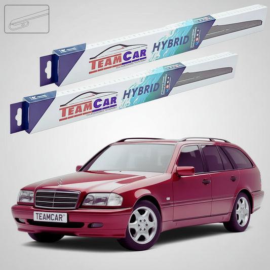 Ștergătoare Mercedes-Benz Clasa C S202 Break 1996-2001 | Set Față Hibrid – TeamCar®
