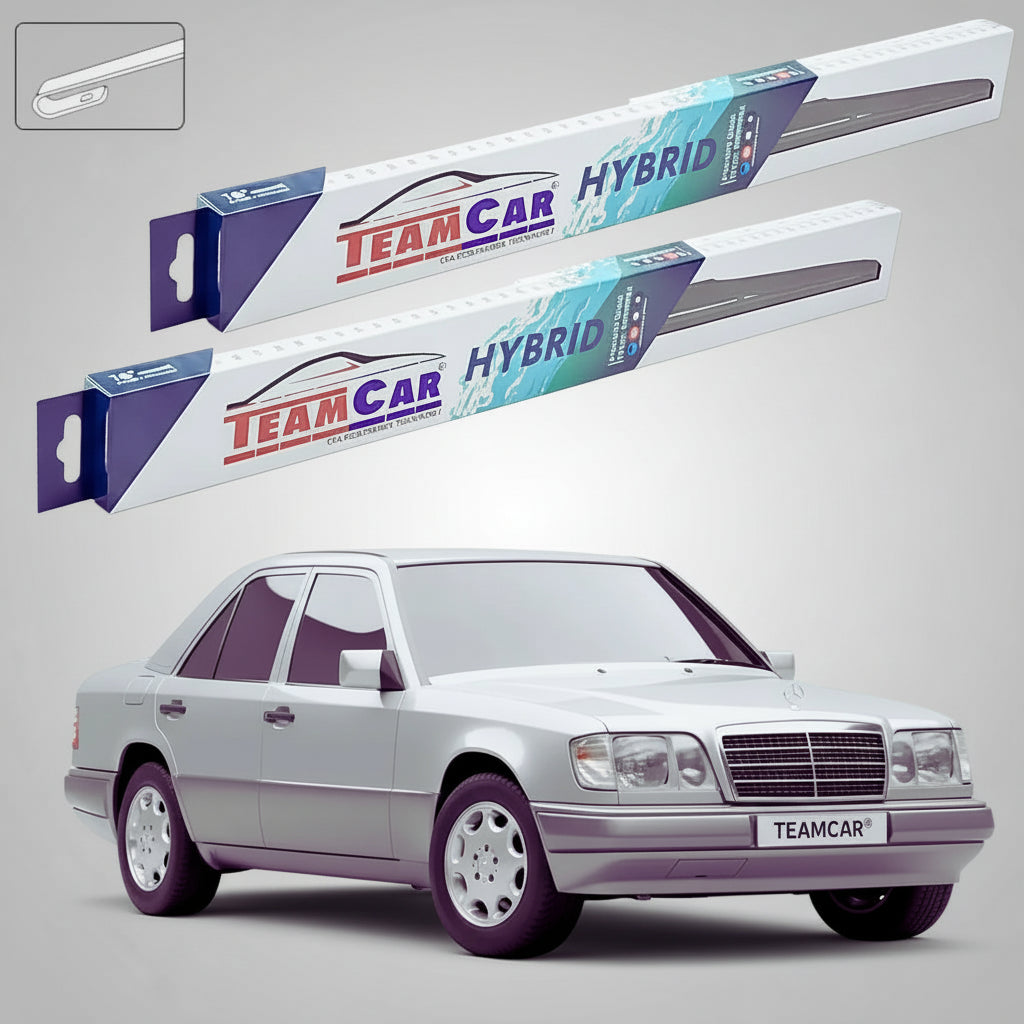 Ștergătoare Mercedes-Benz Clasa E W124 1992-1995 | Set Față Hibrid – TeamCar®