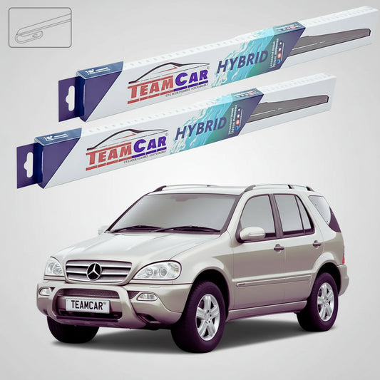 Ștergătoare Mercedes-Benz Clasa M W163 1998-2005 | Set Față Hibrid – TeamCar®