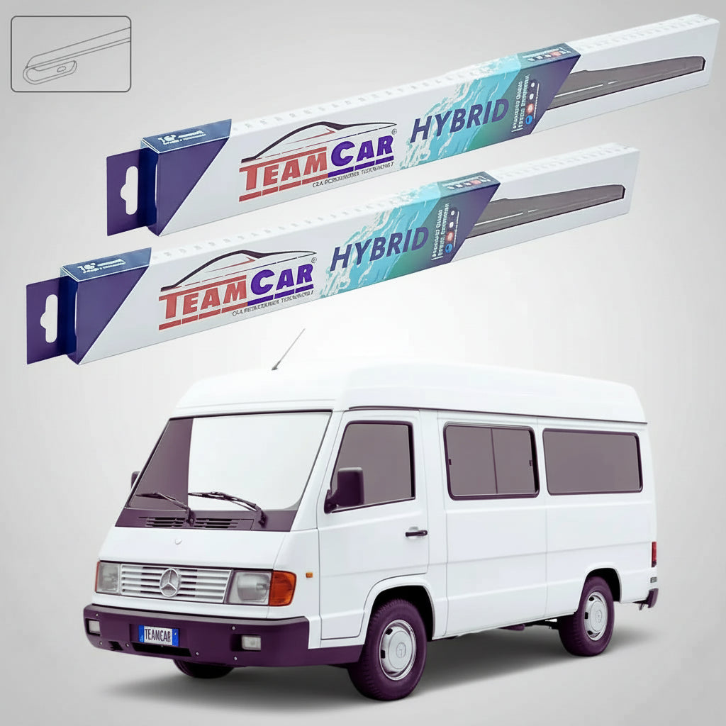 Ștergătoare Mercedes-Benz MB 100 W631 1987-1996 | Set Față Hibrid – TeamCar®