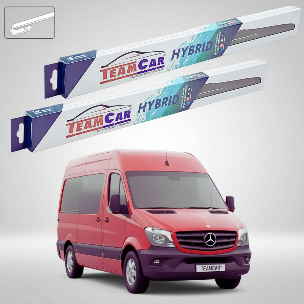 Ștergătoare Mercedes-Benz Sprinter Classic 909 04.2013-prezent | Set Față Hibrid – TeamCar®