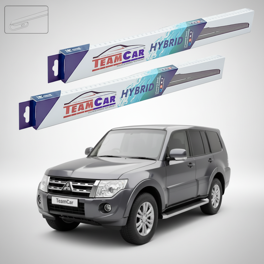 Ștergătoare TeamCar® pentru Mitsubishi Montero / Pajero IV Facelift 2009–2021 – Set Față Hibrid