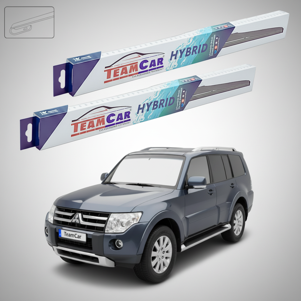 Ștergătoare TeamCar® pentru Mitsubishi Montero / Pajero IV (V80, V90) 2006–2009 – Set Față Hibrid