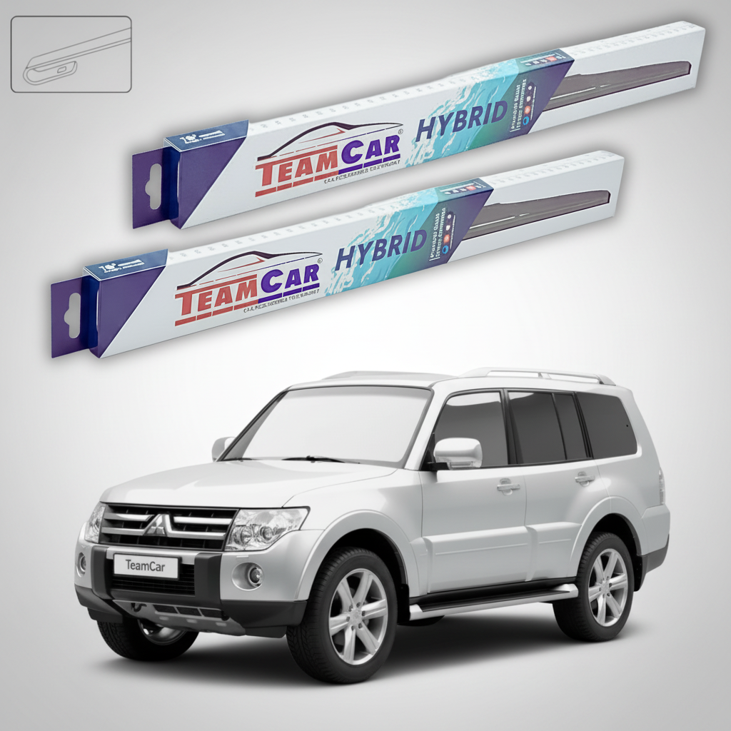 Ștergătoare TeamCar® pentru Mitsubishi Pajero IV (V8_W, V9_W) 2007–2021 – Set Față Hibrid